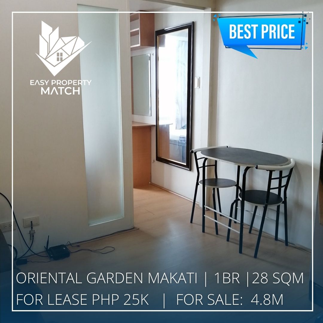 1BR Condo for Rent Lease Sale Oriental Garden Chino Roces Makati Fully Furnished 3