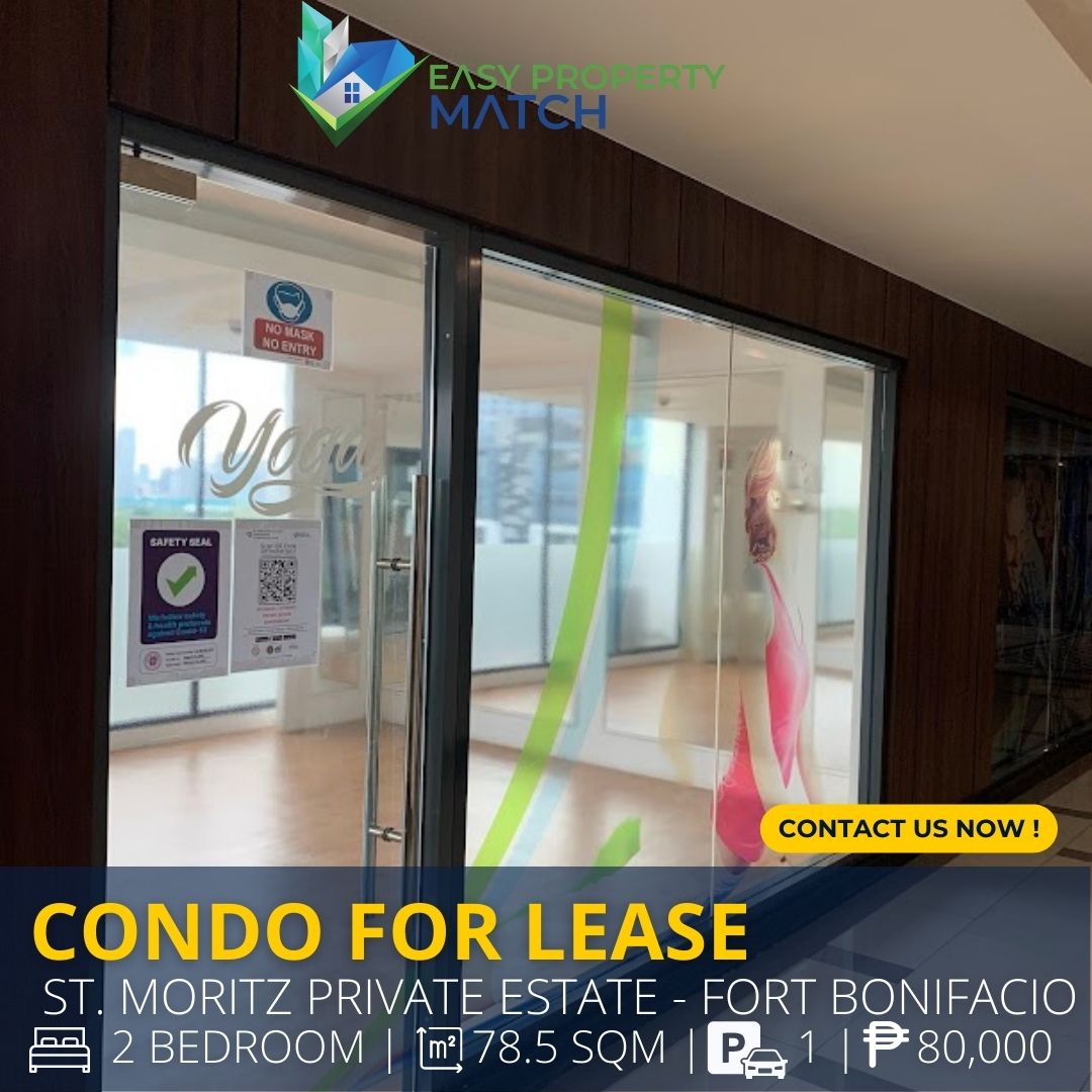 St. Mortiz Private Estate Condo for Lease Rent BGC Mckinley 1