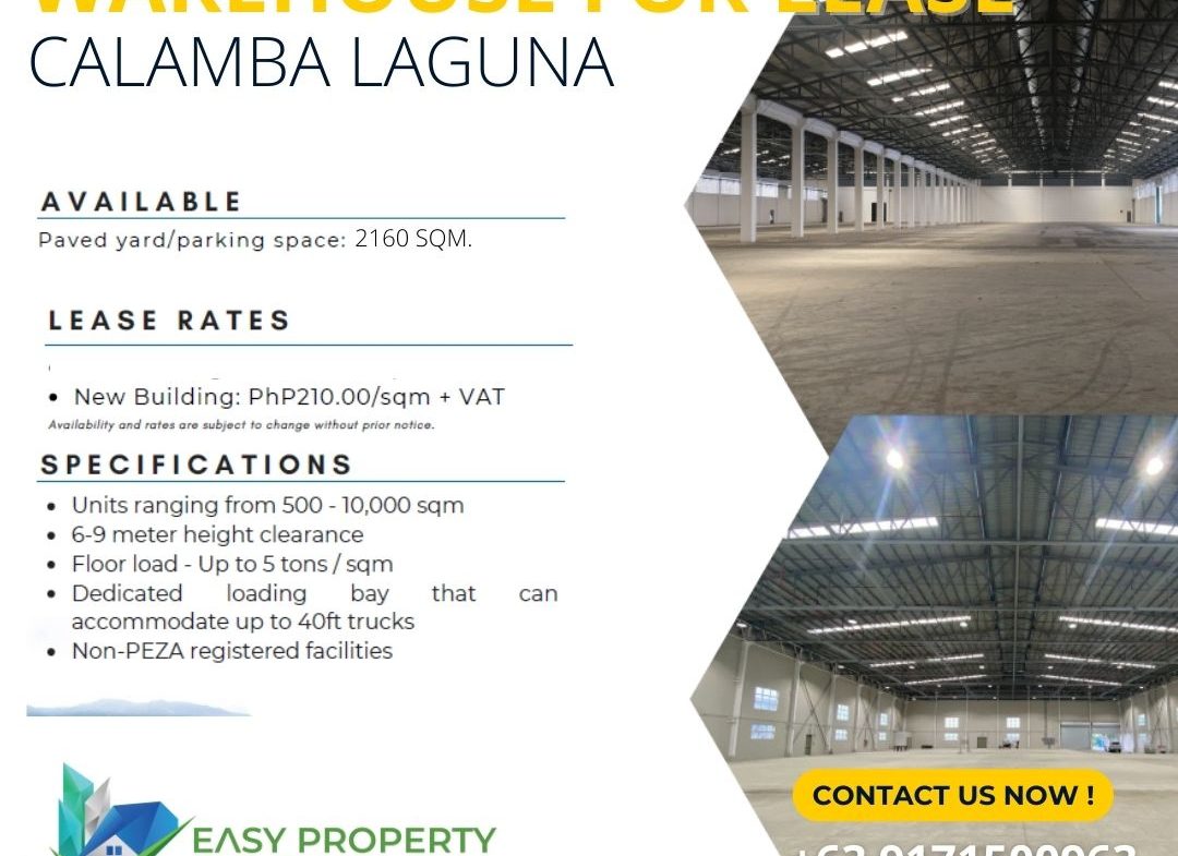 Wareouse for lease rent calamba 3